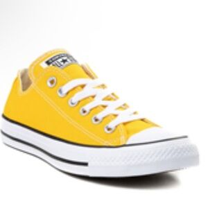 Covers Chuck Taylor All Star Yellow Low Top Sneaker Size 8 USA